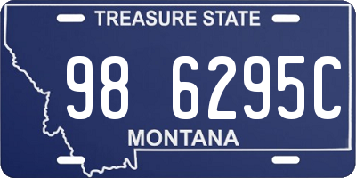 MT license plate 986295C