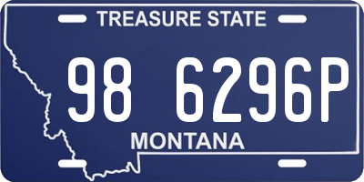 MT license plate 986296P