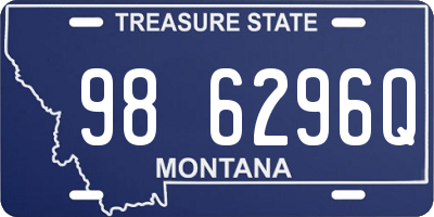 MT license plate 986296Q