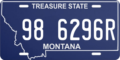 MT license plate 986296R