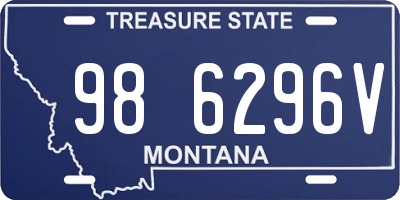 MT license plate 986296V