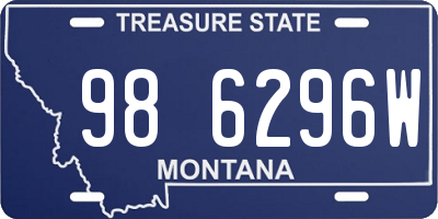 MT license plate 986296W