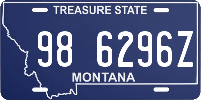 MT license plate 986296Z