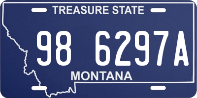 MT license plate 986297A