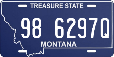 MT license plate 986297Q