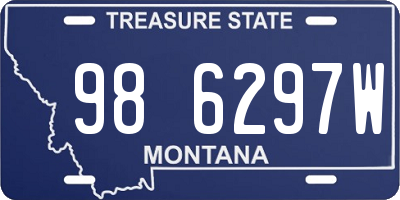 MT license plate 986297W