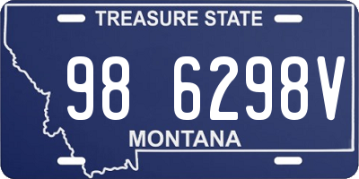 MT license plate 986298V