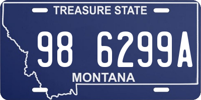 MT license plate 986299A