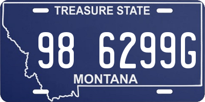 MT license plate 986299G