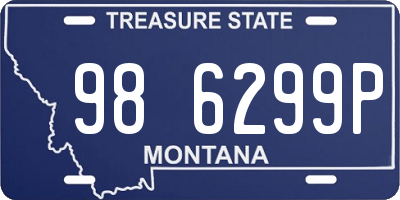 MT license plate 986299P