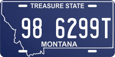 MT license plate 986299T