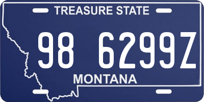 MT license plate 986299Z