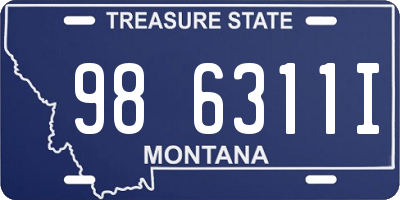 MT license plate 986311I