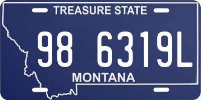 MT license plate 986319L