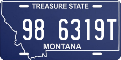 MT license plate 986319T