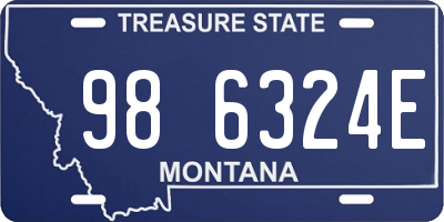 MT license plate 986324E