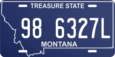 MT license plate 986327L