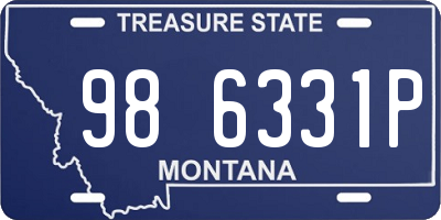 MT license plate 986331P