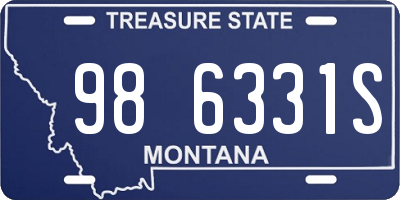 MT license plate 986331S