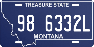 MT license plate 986332L