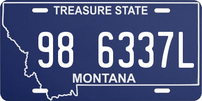 MT license plate 986337L