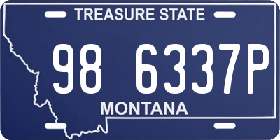 MT license plate 986337P