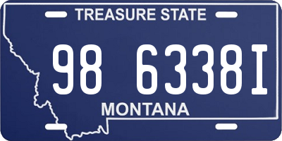 MT license plate 986338I