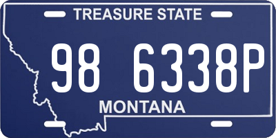 MT license plate 986338P