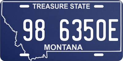 MT license plate 986350E