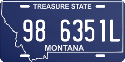 MT license plate 986351L