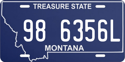 MT license plate 986356L