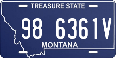 MT license plate 986361V