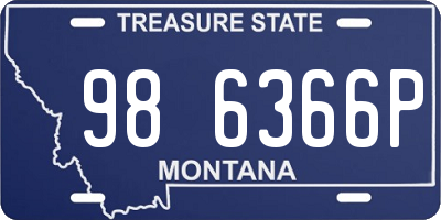 MT license plate 986366P