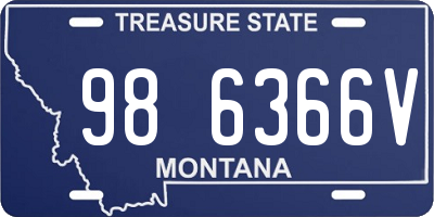 MT license plate 986366V