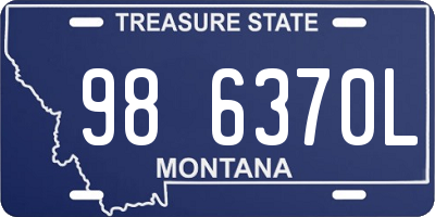 MT license plate 986370L