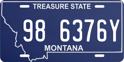 MT license plate 986376Y