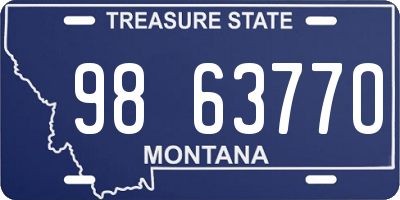 MT license plate 986377O