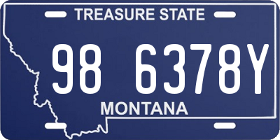 MT license plate 986378Y