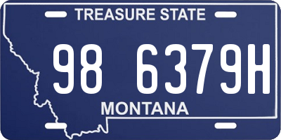 MT license plate 986379H