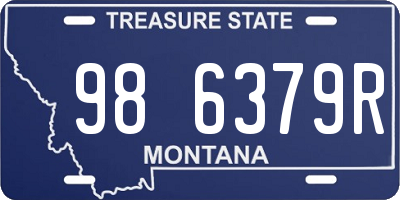 MT license plate 986379R