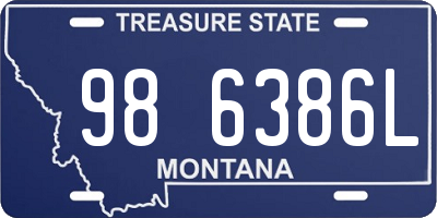 MT license plate 986386L