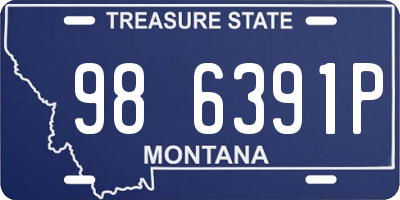 MT license plate 986391P