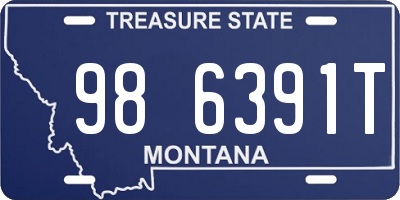 MT license plate 986391T