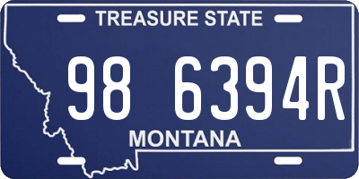 MT license plate 986394R