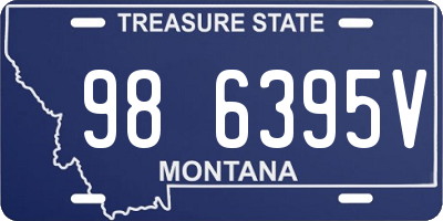 MT license plate 986395V