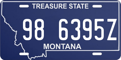 MT license plate 986395Z