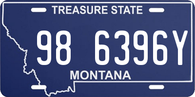 MT license plate 986396Y