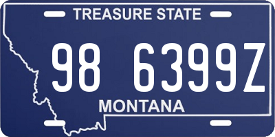 MT license plate 986399Z