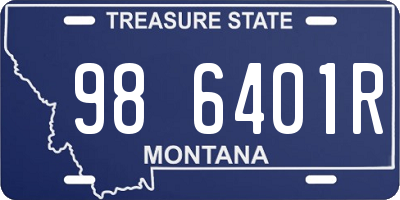 MT license plate 986401R