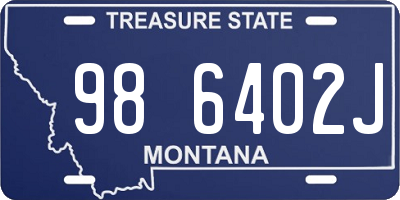 MT license plate 986402J